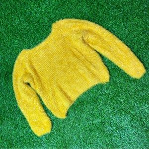 Fur crop sweatshirt korean